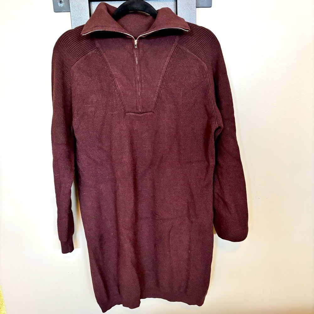 Wayf Brown Knit Dress - size M